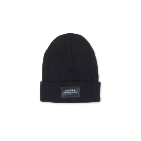 Supra ICON INTERNATIONAL BEANIE Hats Black/Black/White | AU-73182